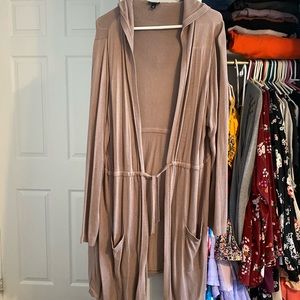 Torrid Hooded Tie Front Cardigan